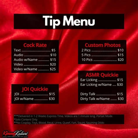 only fans menu ideas|FREE OnlyFans Menu Template Ideas with Neat。